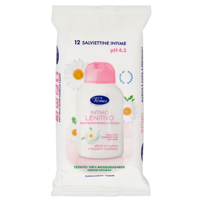 Venus Intimo Lenitivo Salviettine Intime 12 Pezzi