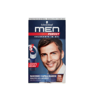 Men Perfect Colorante in Gel Castano Scuro Naturale N.70