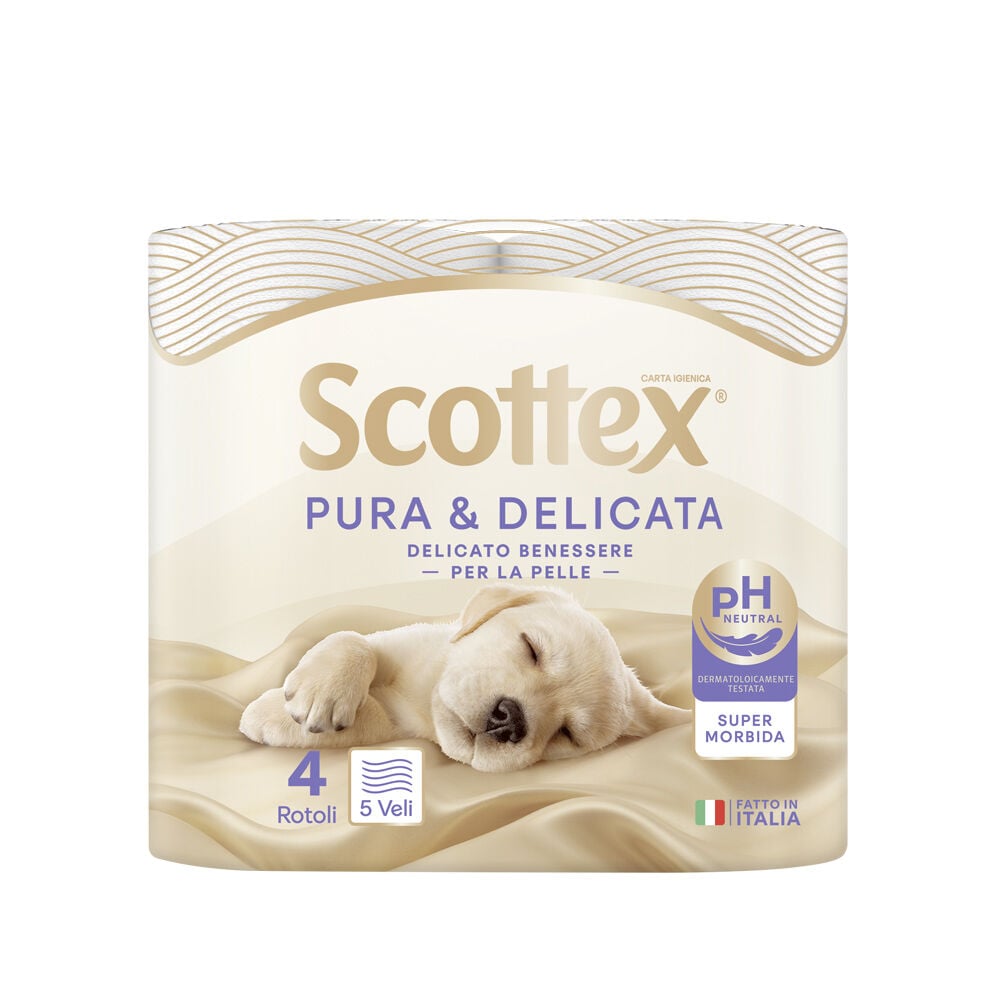 Scottex Carta Igienica Supreme 5 Veli 4 Rotoli	, , large