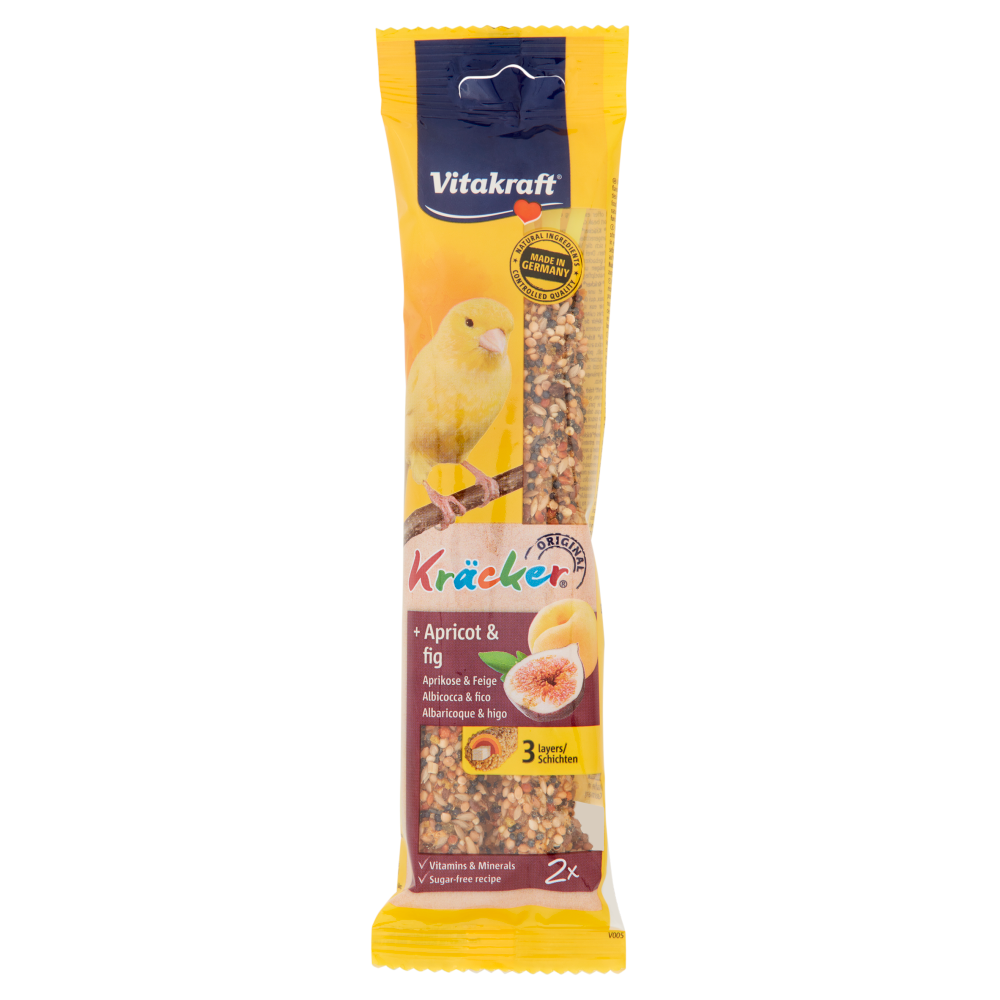 Vitakraft Kr&auml;cker Original + Albicocca & Fico Canarini 2 Pezzi 60 g, , large