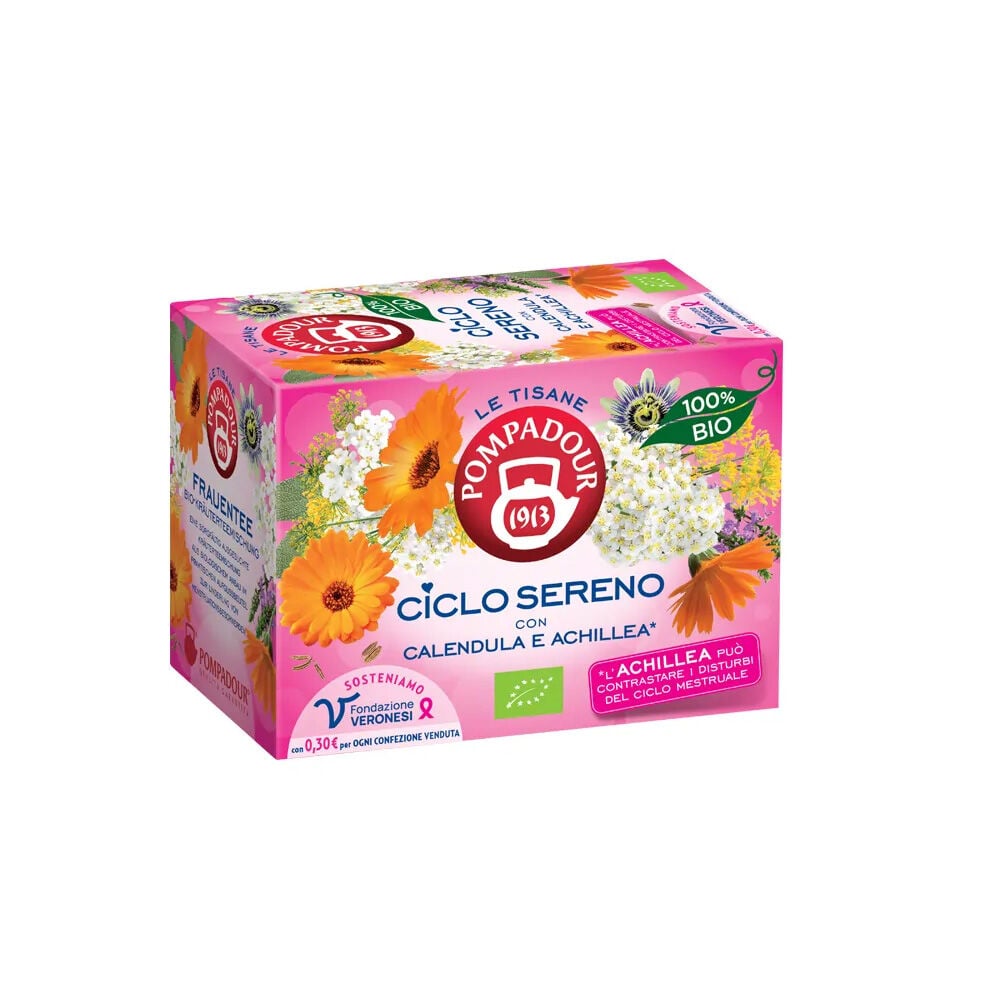 Pompadour Tisana Ciclo Sereno BIO 15 filtri 32 g	, , large