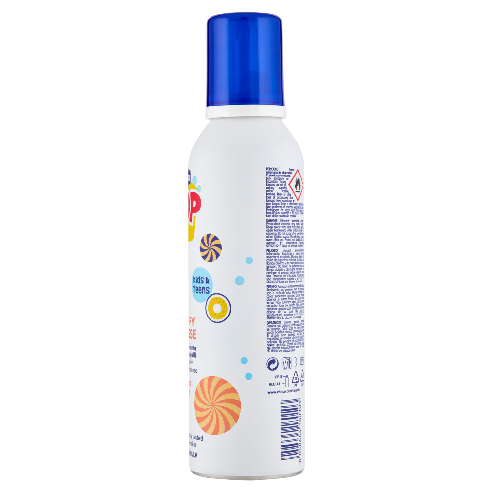 Chicco Pop Fluffy Mousse Lavante Corpo e Capelli Vanilla 200 ml, , large