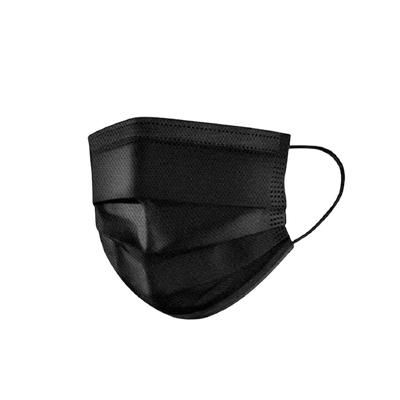 DoctorMask Mascherine Chirugiche Nere 10 Pezzi