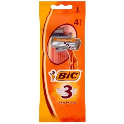 Bic Rasoio 3 Lame Sensitive 4 Pezzi 