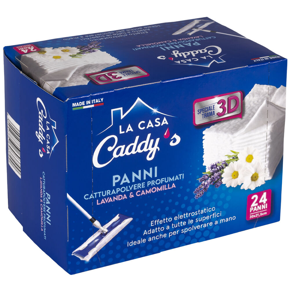 Caddy's Panni Cattura Polvere Lavanda & Camomilla 24 Pezzi, , large