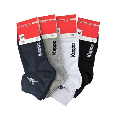 Kappa Mini Calza Cotone Nero 2 Paia Taglia 39/41
