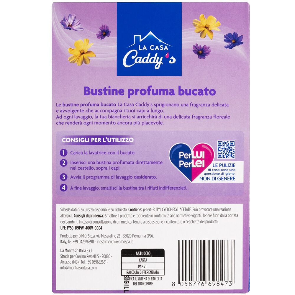 Caddy's Bustine Profuma Bucato Desiderio Fiorito 8 Pezzi, , large