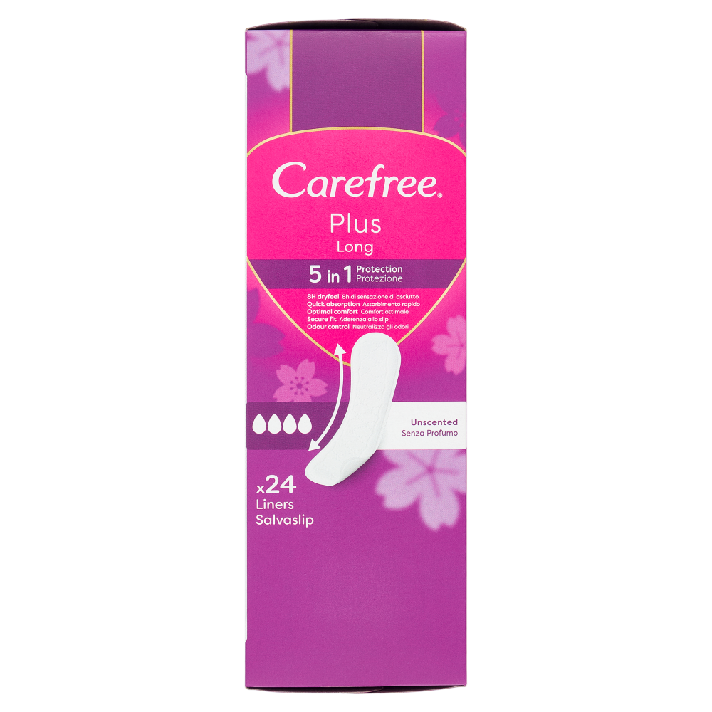Carefree Plus Long Salvaslip 24 Pezzi, , large