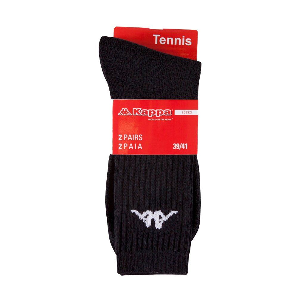 Kappa Calza Tennis Nero 2 Paia Taglia 42/44, , large