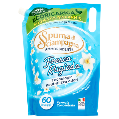Spuma di Sciampagna Ammorbidente Fresca Rugiada Refill 1500 ml