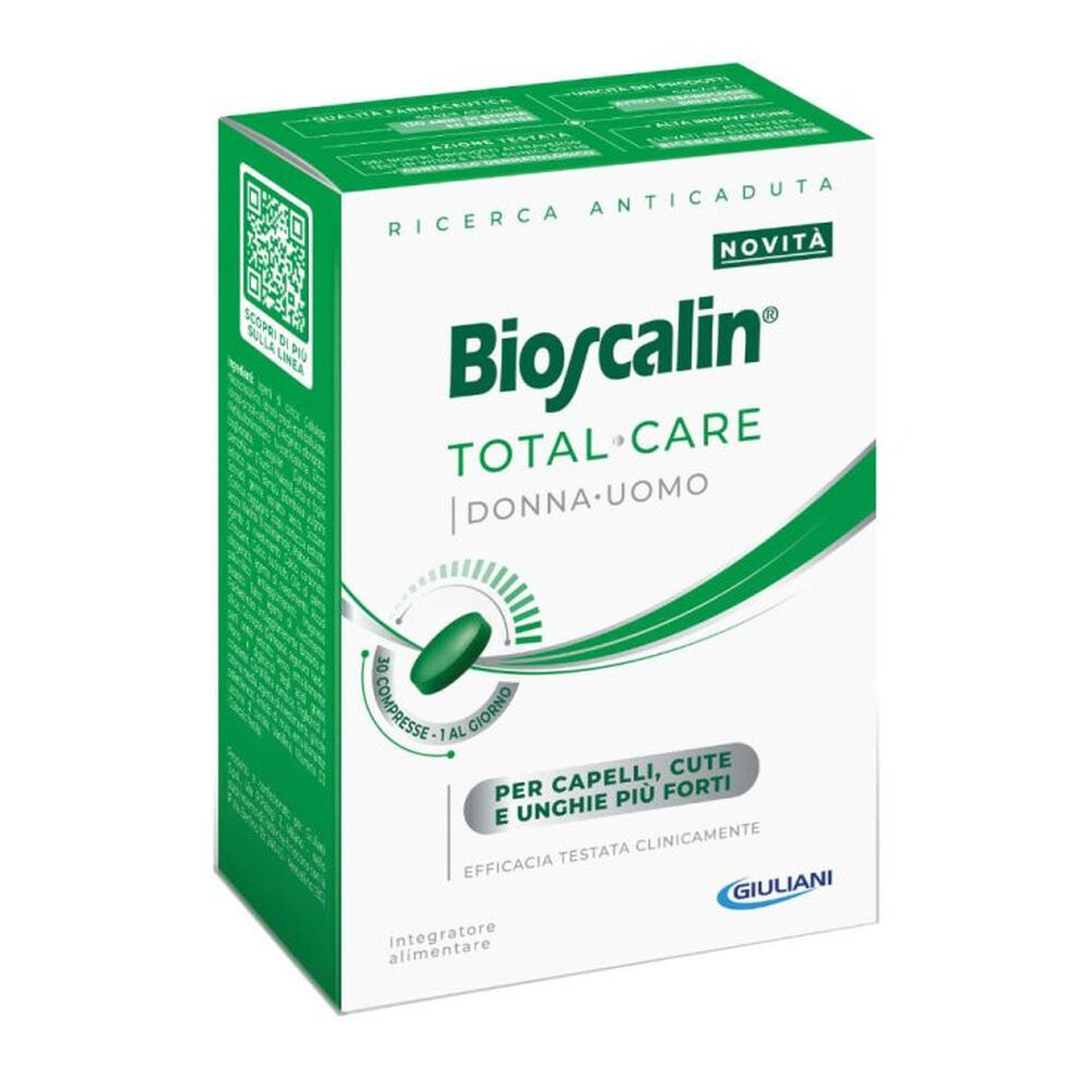 Bioscalin Total Care Integratore Capelli Pelle Unghie Anticaduta 30 Compresse, , large