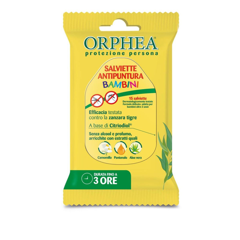 Orphea Salviette Antipuntura Bambini 15 Pezzi, , large