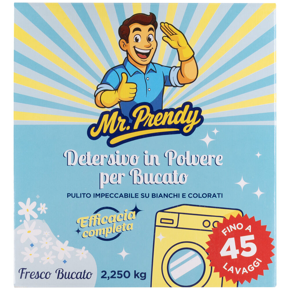 Mr.Prendy Detersivo Lavatrice in Polvere 45 Lavaggi, , large