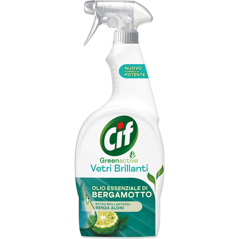 Cif Green Active Vetri Brillanti Spray 650 ml, , large