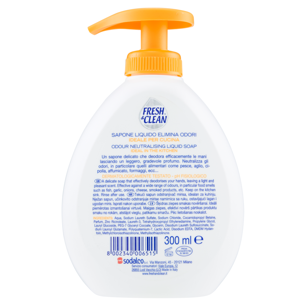 Fresh & Clean Sapone Liquido Cucina 300ml, , large