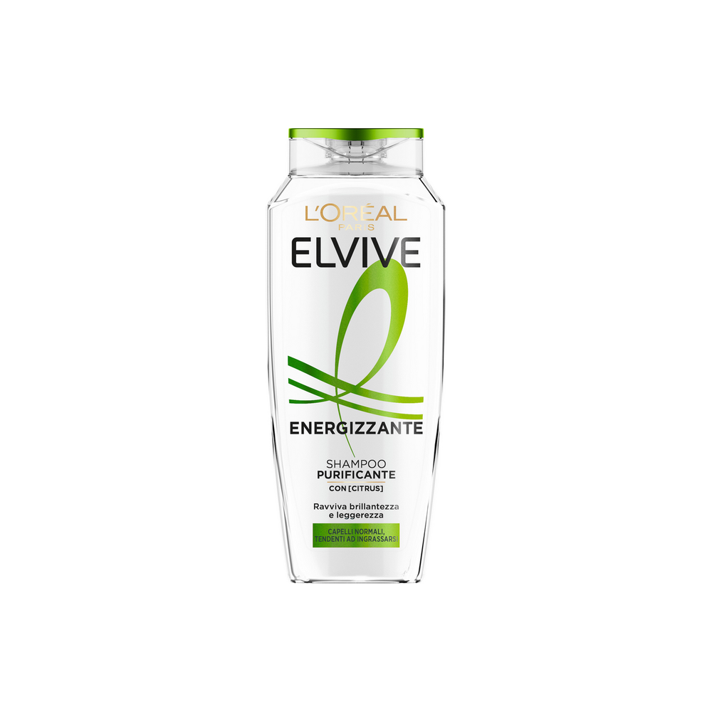 L'Or&eacute;al Paris Elvive Shampoo Energizzante Purificante con Citrus - Capelli Normali Tendenti ad Ingrassarsi 250ml	, , large