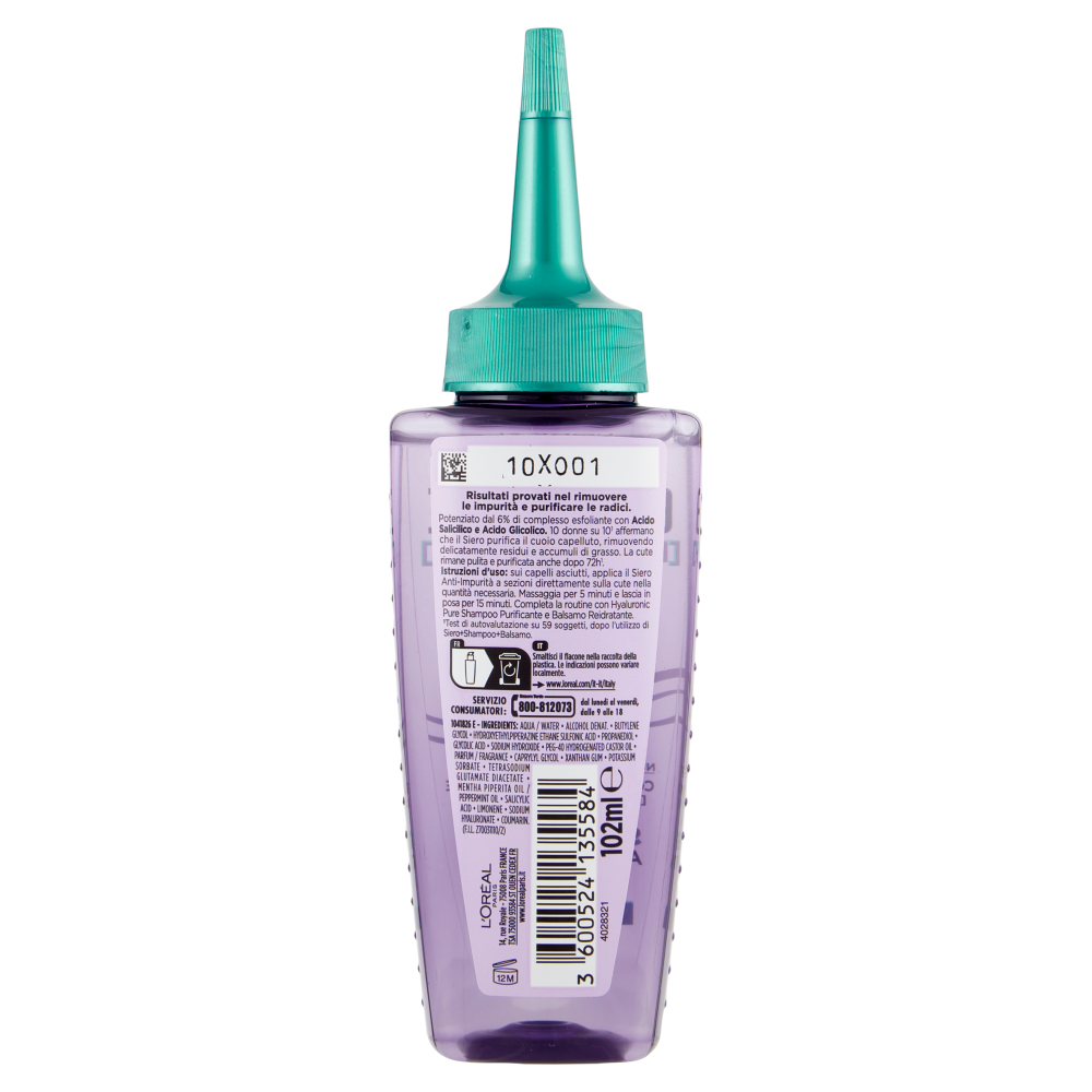 Elvive Hyaluronic Pure Siero Cute Anti-Sebo con Acido Salicilico 102 ml, , large