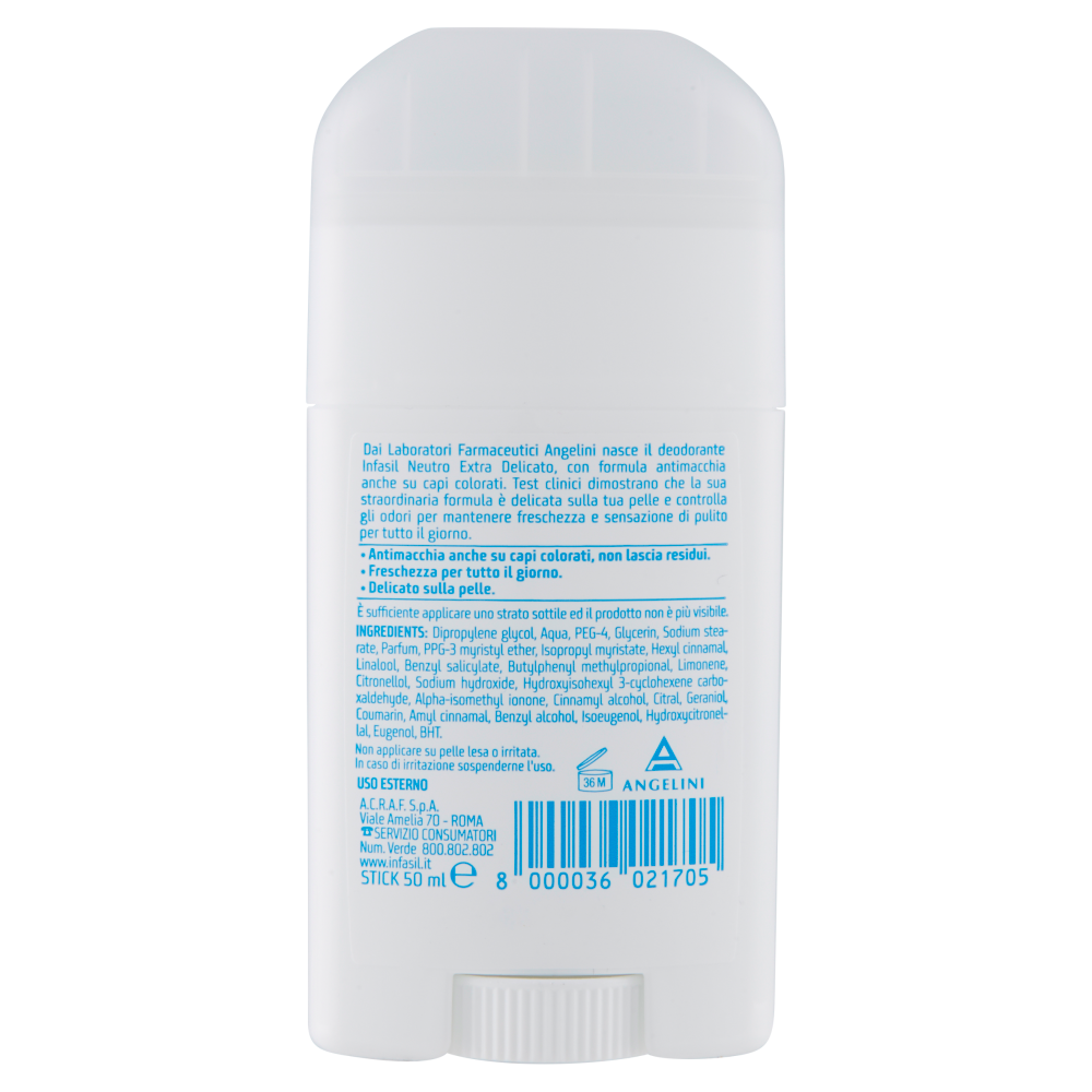 Infasil Neutro Extra Delicato Deodorante Stick 50 ml, , large