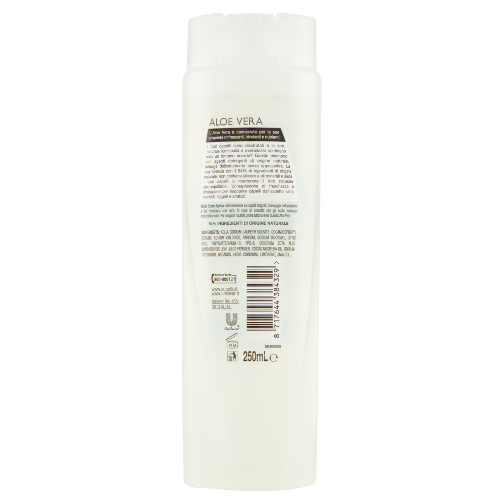 Sunsilk Ricarica Naturale Aloe Vera Shampoo 250 ml, , large