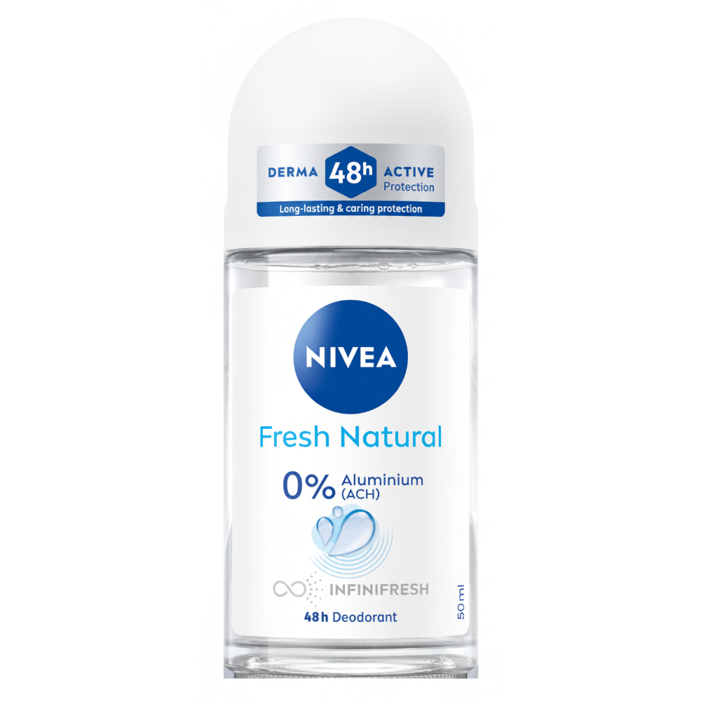 Nivea Fresh Natural Deodorante Roll-On 50 ml, , large