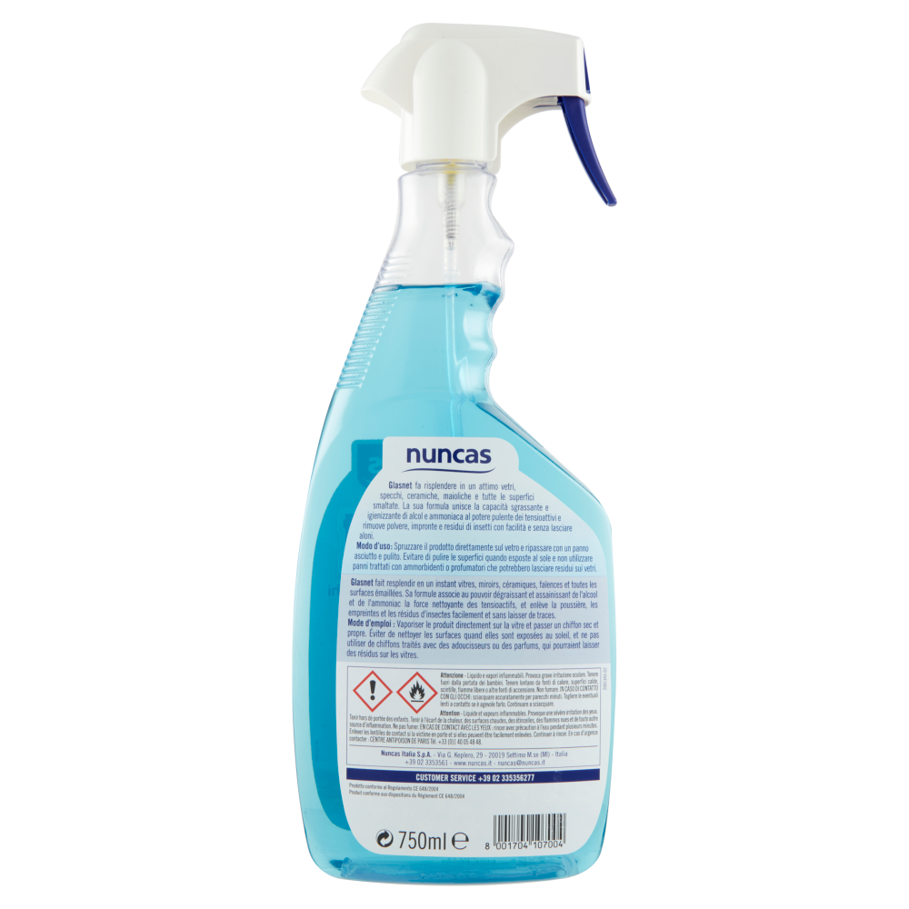 Nuncas Detergente Vetri Glasnet 750 ml, , large