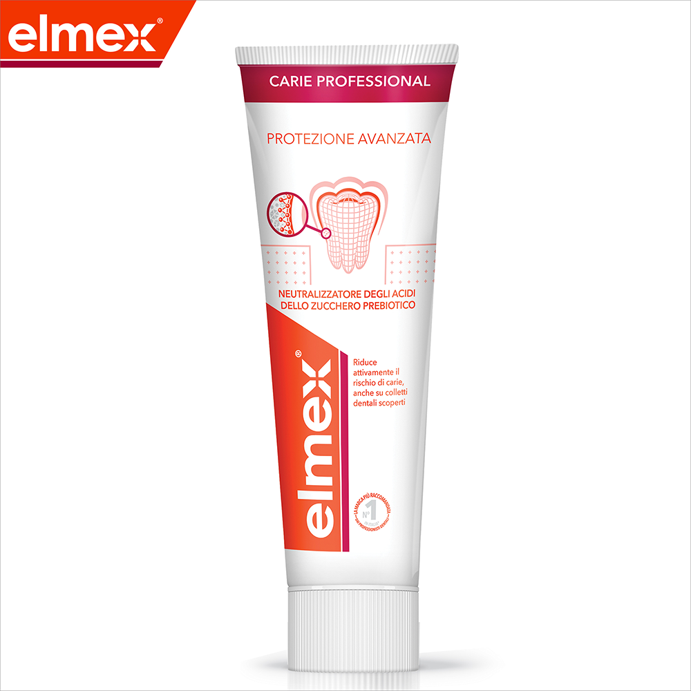 Elmex Dentifricio Carie Professional Protezione Avanzata 75 ml, , large