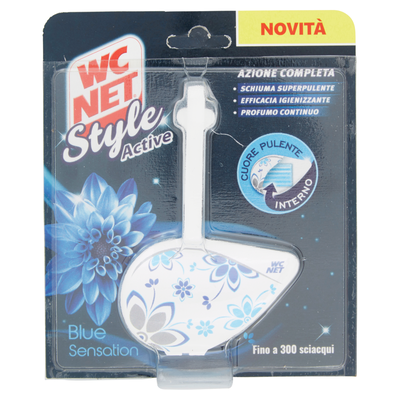 Wc Net Tavoletta Style Fiori Blu/ Rosa 1pz
