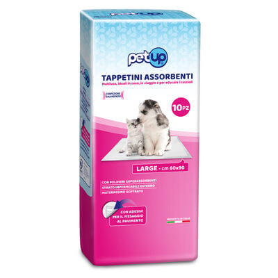 Petup Tappetini Assorbenti  90x60 cm 10 Pezzi
