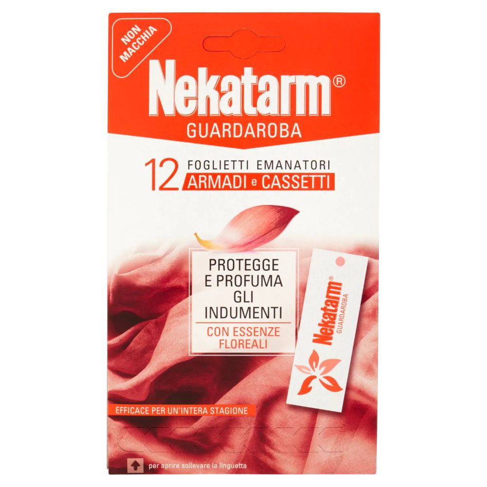 Nekatarm Guardaroba 12 Foglietti Emanatori Armadi e Cassetti con Essenze Floreali 3 g, , large
