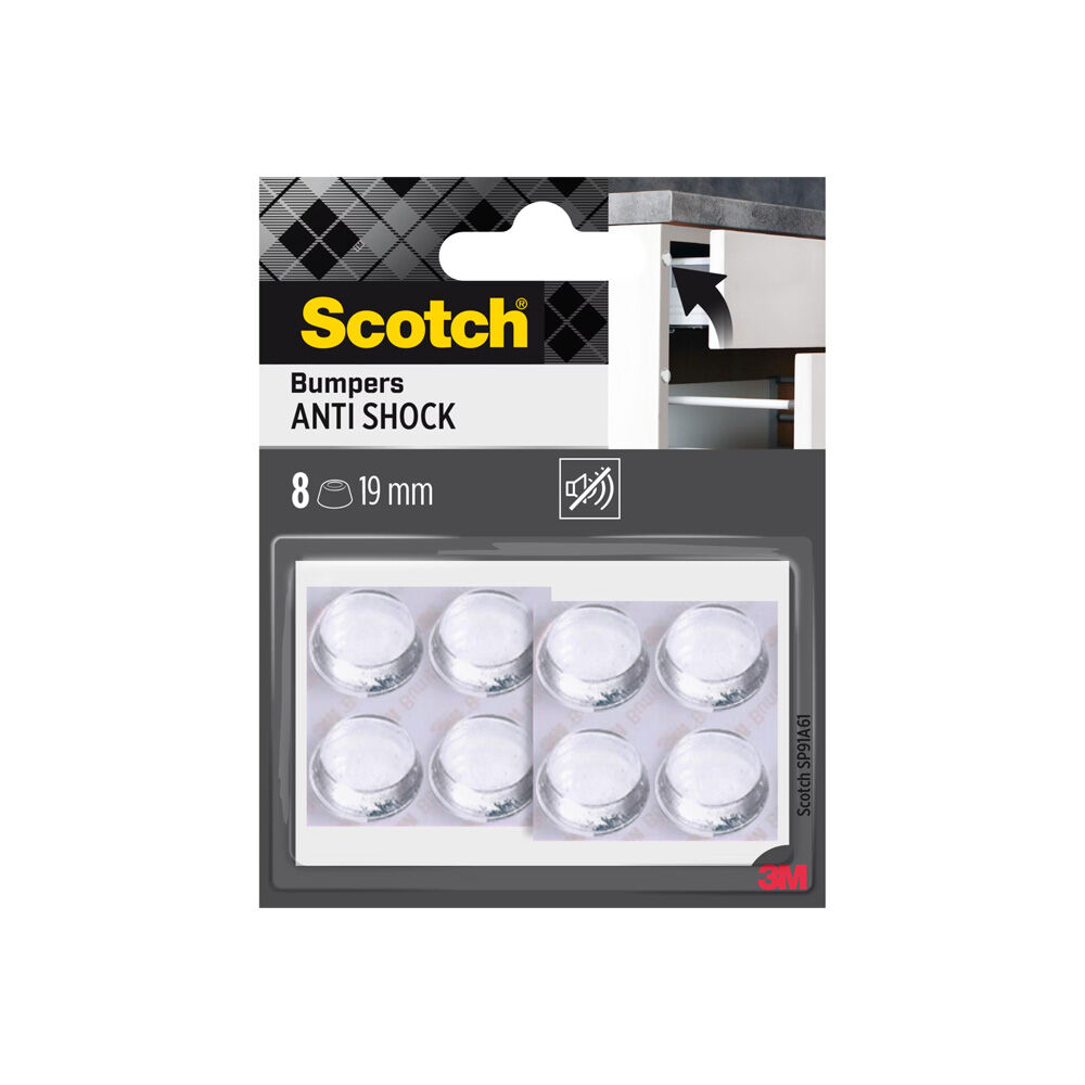 Scotch Paracolpi Tondi 19mm 8 Pezzi	, , large