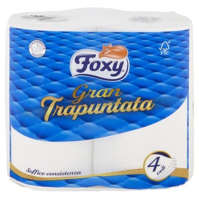 Foxy Carta Igienica Gran Trapuntata 4 pz
