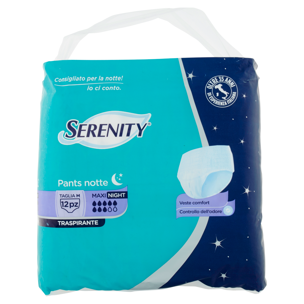 Serenity Pants Notte Maxi Taglia M 12 Pezzi, , large