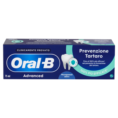 Oral-B Advanced Dentifricio Prevenzione Tartaro Microgranuli Attivi 75 ml