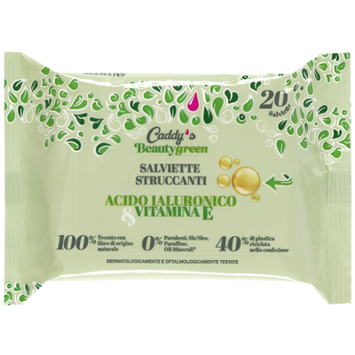 Caddy&rsquo;s Beauty Green Salviette Struccanti 20pz