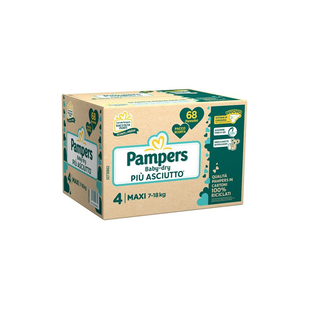 Pampers Baby-Dry Maxi 68 Pannolini Super Pack	, , large