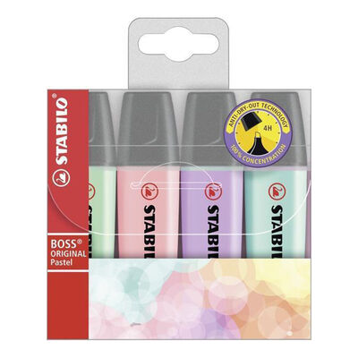 Stabilo Boss Original Pastel 4 Pezzi