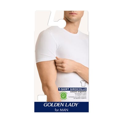 Golden Lady T-Shirt Girocollo Bianco Taglia 5-L
