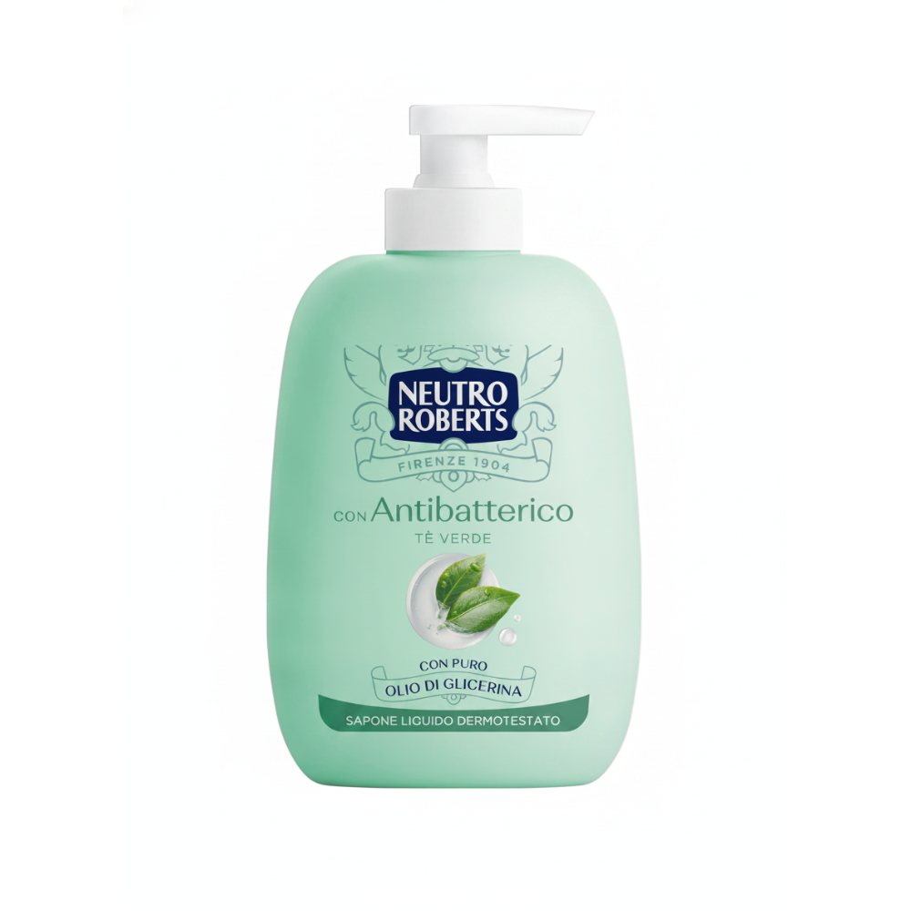 Neutro Roberts Antibatterico al Te Verde Sapone Liquido 200 ml, , large