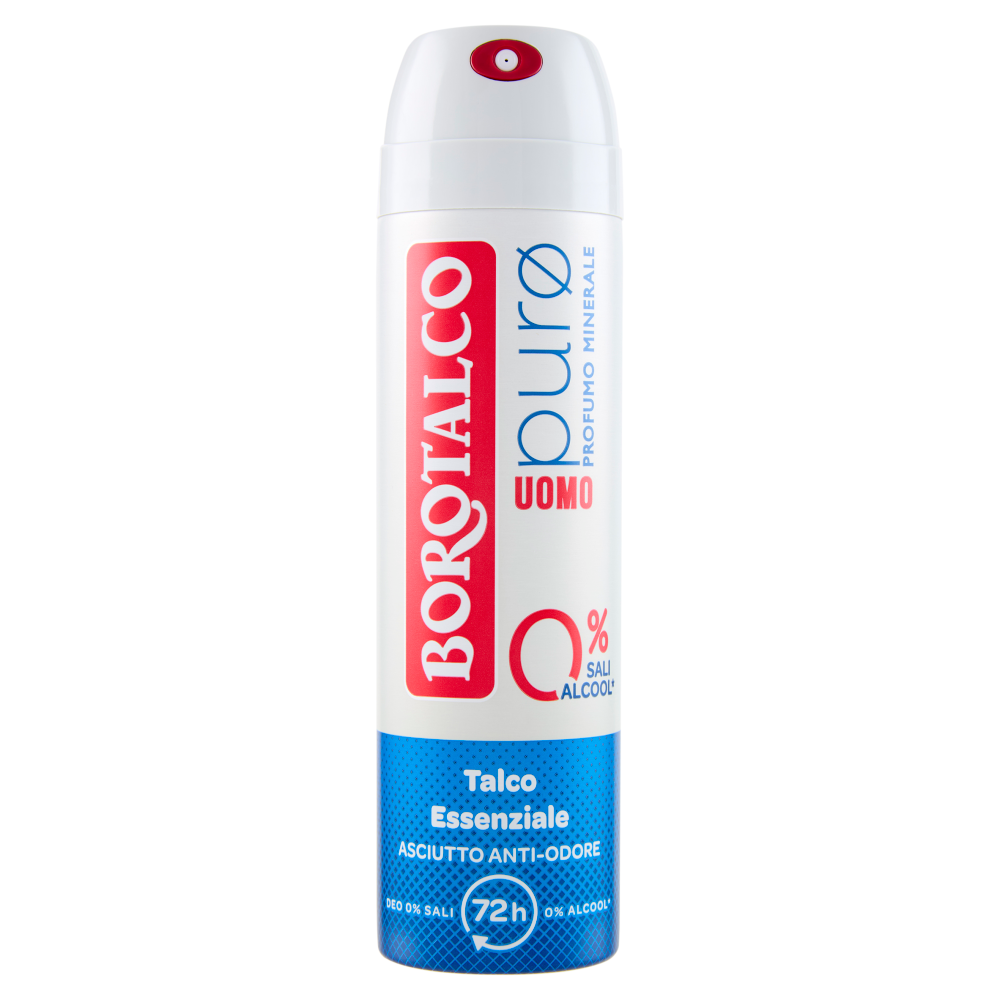 Borotalco Puro Uomo Profumo di Minerale Deo 0% Sali 150ml, , large