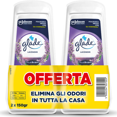 Glade Assorbiodori Bipacco, Profumatore per la Casa e Armadi, Fragranze miste Mughetto e Lavanda