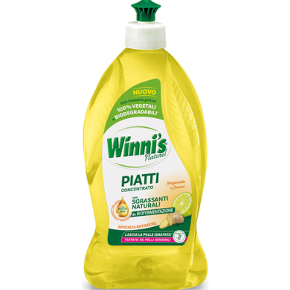 Winni's Naturel Detersivo Piatti Bergamotto e Zenzero 480ml, , large