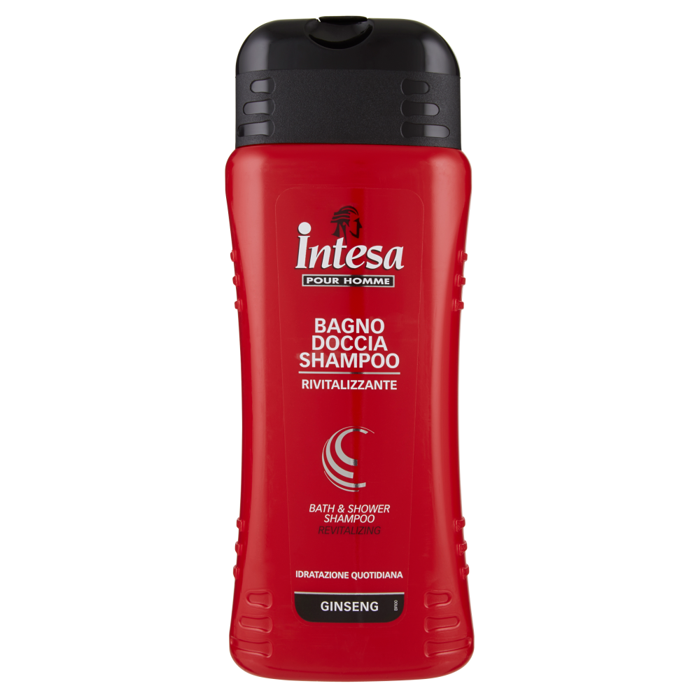 Intesa Pour Homme Bagnodoccia Shampoo Rivitalizzante Ginseng 500 ml, , large