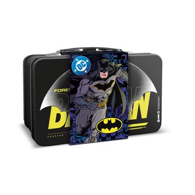 Batman Valigetta Latta con Eau De Toilette 30 ml e Bagnoschiuma 100 ml