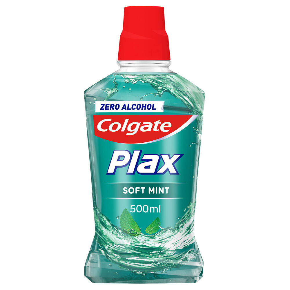 Colgate Collutorio Plax Soft Mint con Antibatterico 500 ml, , large