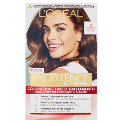 Excellence Crema Colorante Castano Chiaro N.5
