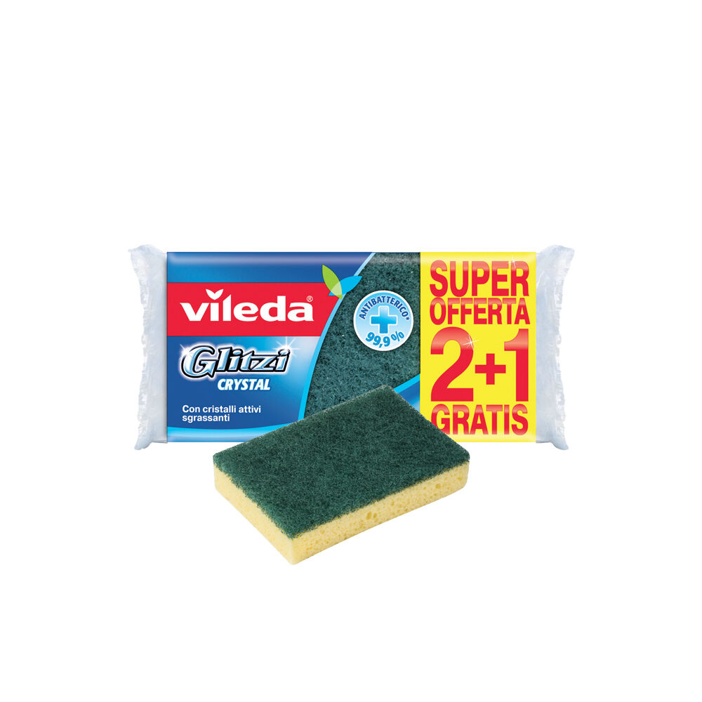 Vileda Glitzi Crystal 3 Spugne, , large