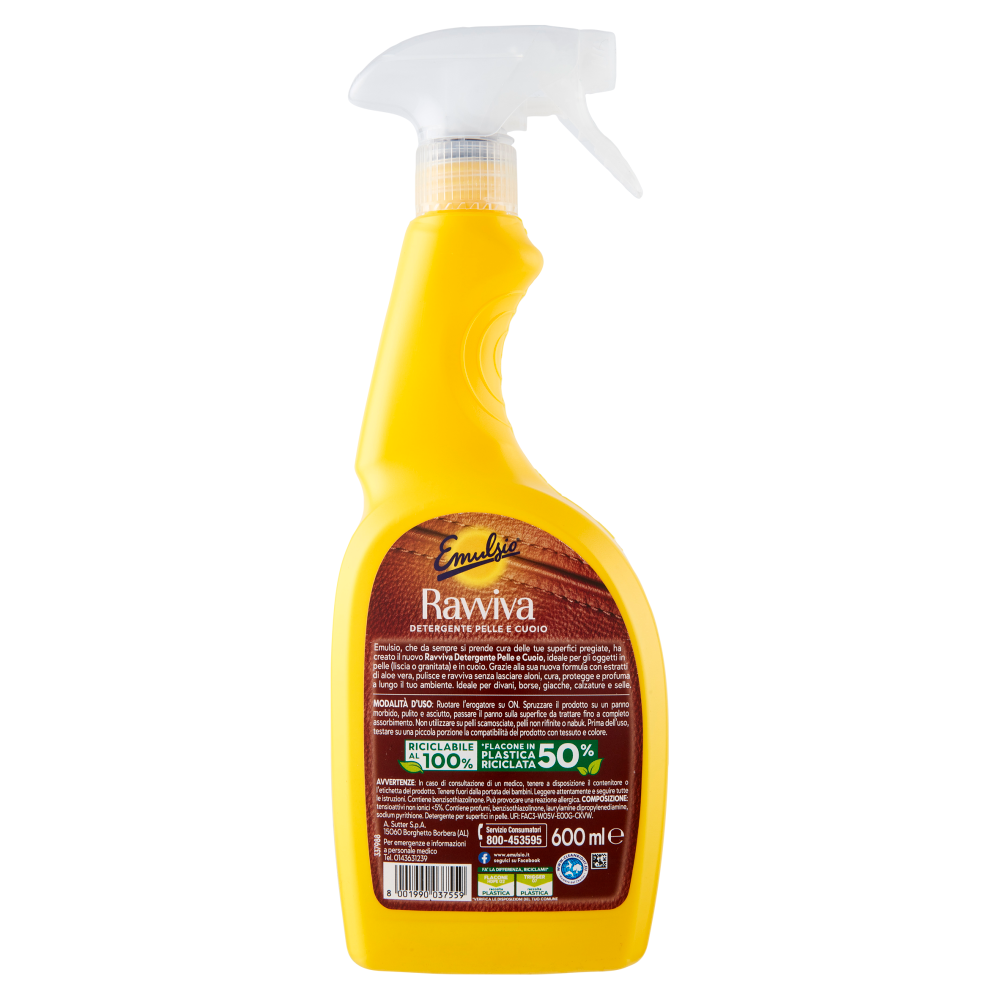 Emulsio Ravviva Pelle e Cuoio 600ml, , large