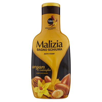 Malizia Bagno Schiuma Argan e Vaniglia 1000 ml