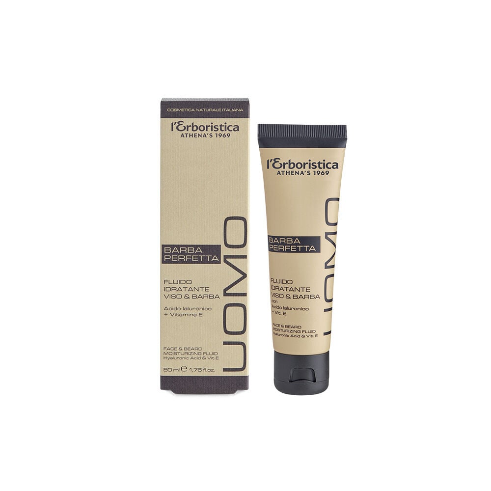 L'Erboristica Uomo Fluido Idratante Viso & Barba 50 ml, , large