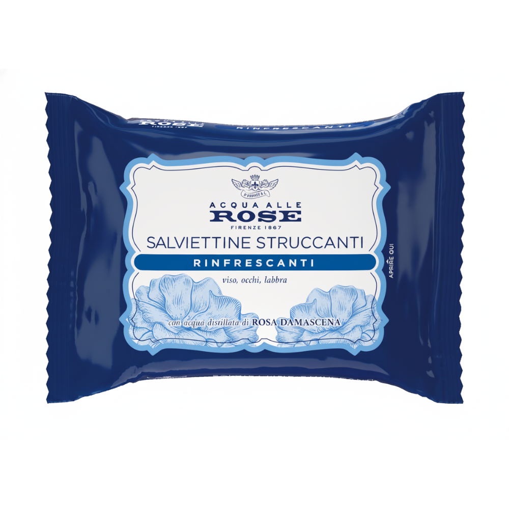 Acqua alle Rose Salviettine Struccanti Rinfrescanti 20 Pezzi, , large